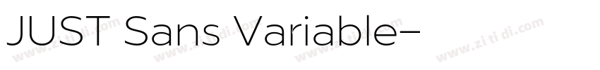 JUST Sans Variable字体转换